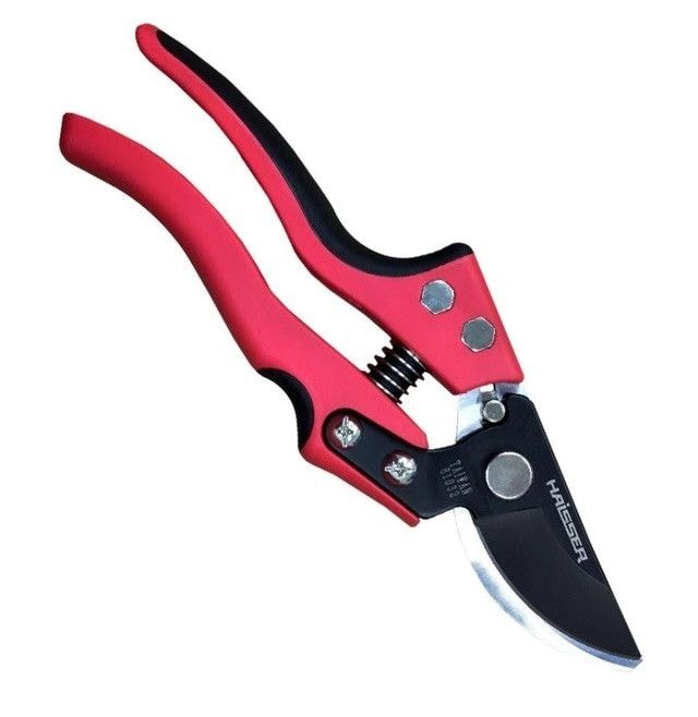 Секатор садовий 210мм ручки нейлон і фіберглас, тефлонове покриття HAISSER 107523