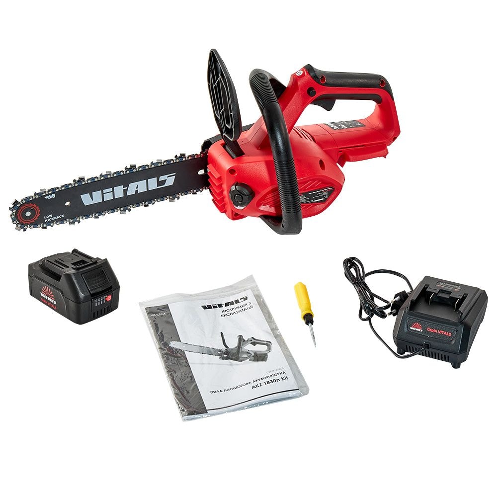 Пила ланцюгова акумуляторна Vitals AKZ 1830n Kit 210694