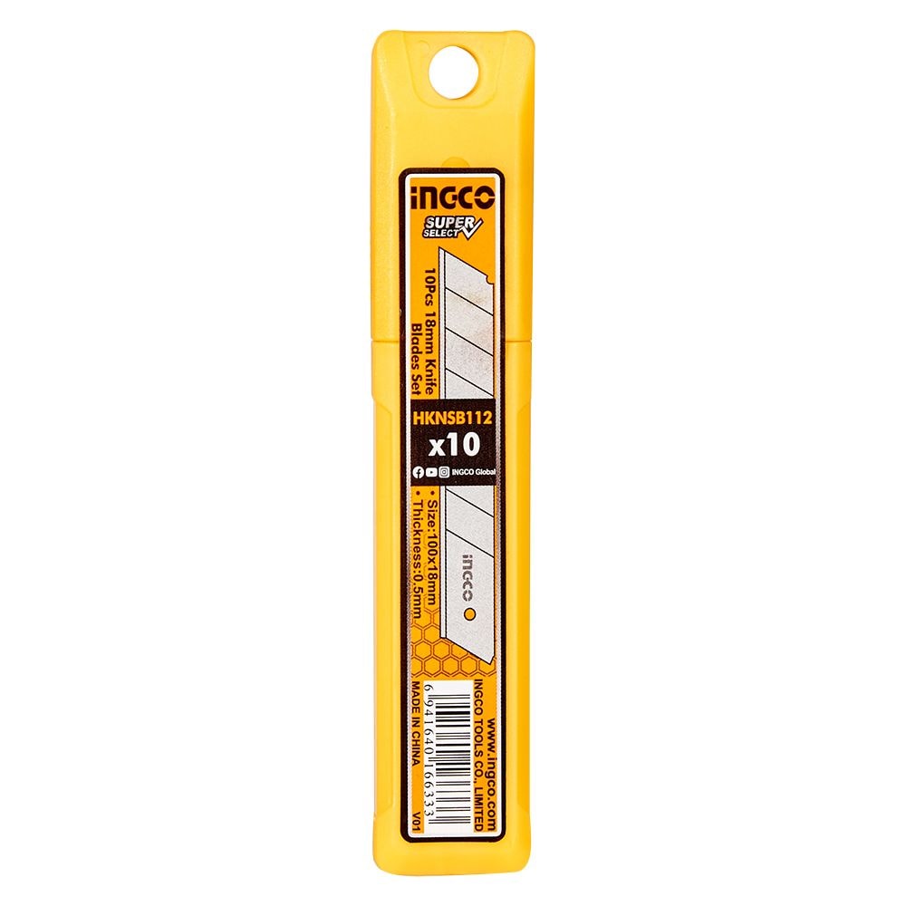 Леза для ножів сегментні 18 мм, 10 од. INGCO Super Select0 HKNSB112