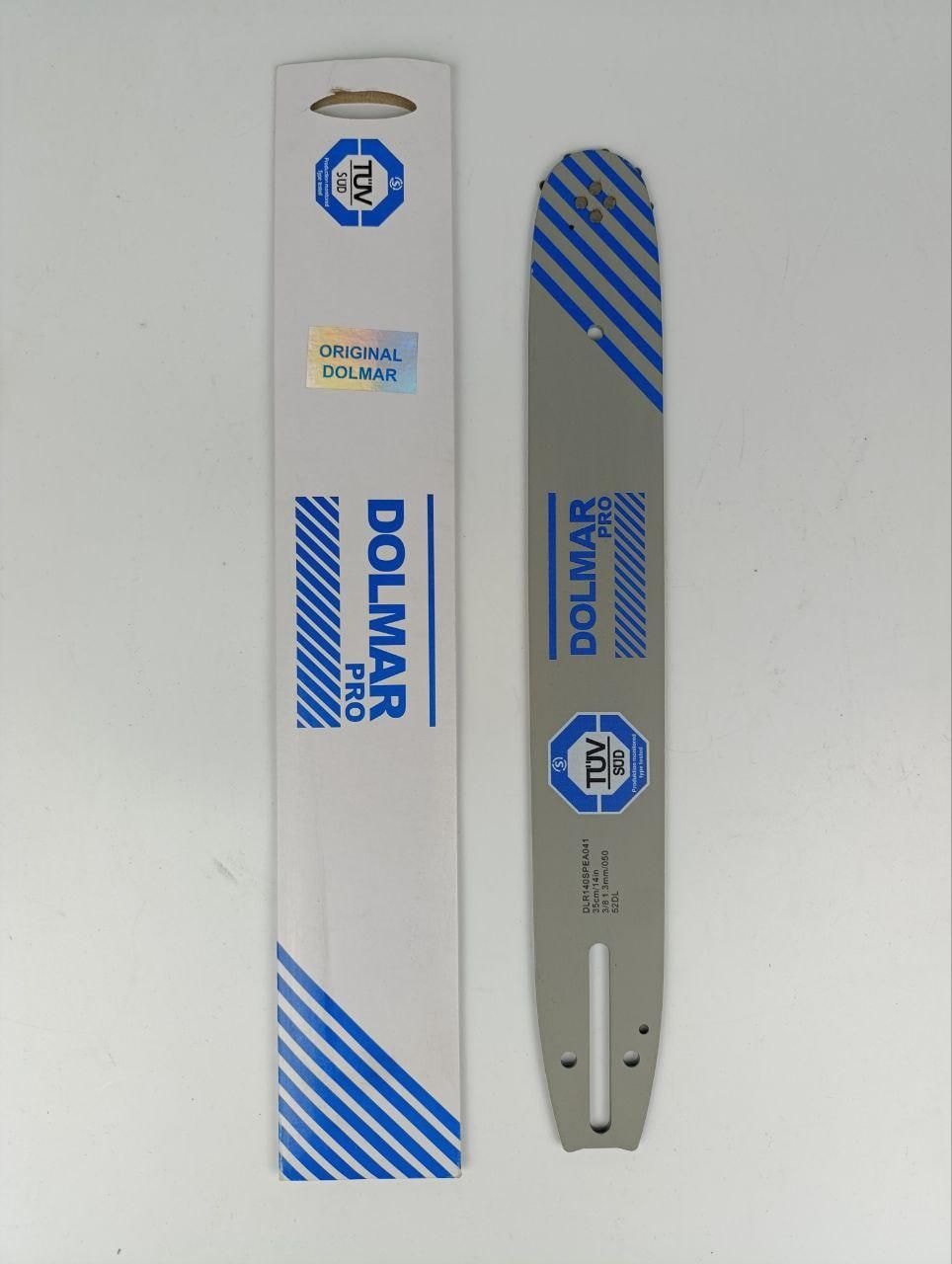 Шина для бензопили Dolmar Pro 35 см 14" 52 ланки крок 3/8 1.3 4 заклепки 725381 DOLMAR