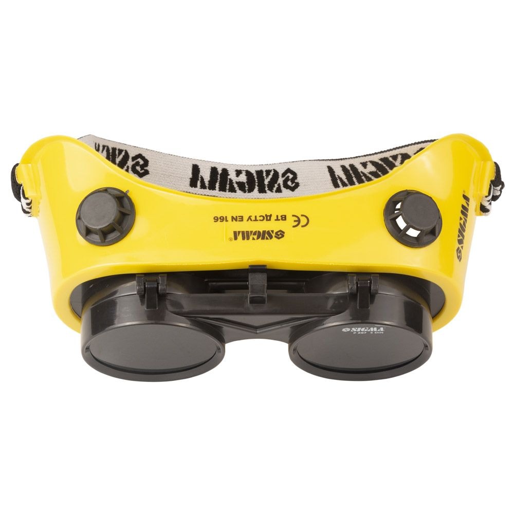 Окуляри зварювальника з відкидним склом (круглі) 9413651