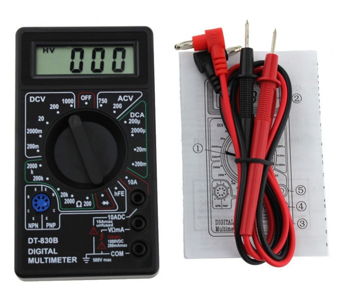 Мультиметр цифровий DT-830B без КРОНИ 91586