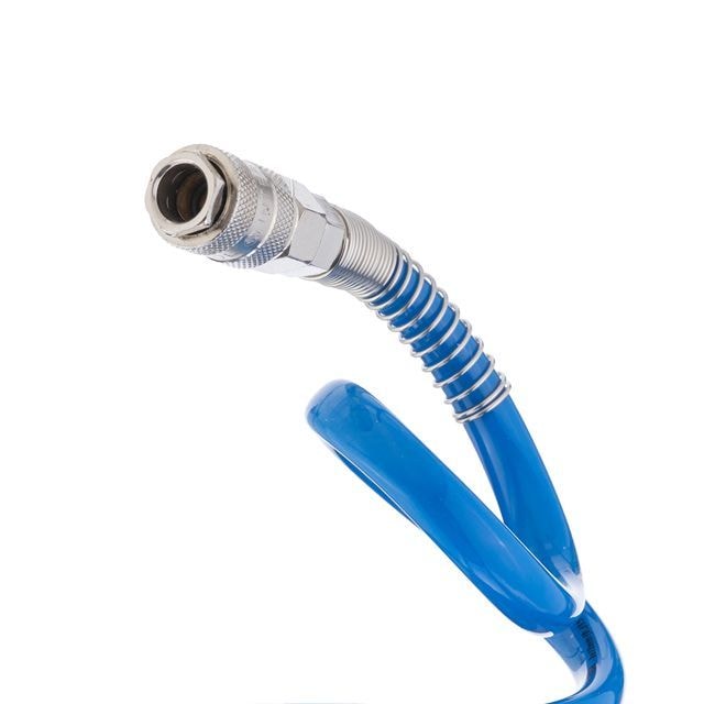 Шланг спіральний поліуретановий 8*12 мм, 15 м з швидкороз'ємними з'єднаннями PT-1717