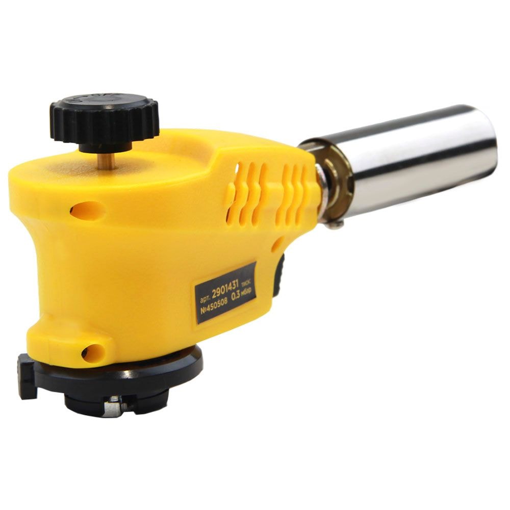 Пальник газовий з регулюванням полум'я зверху та з п'єзопідпалом Ø20мм 153мм 2901431