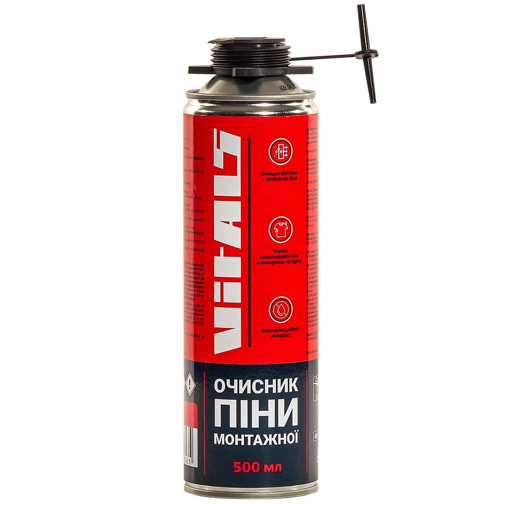 Очищувач піни монтажної 500 мл Vitals Fix 224436