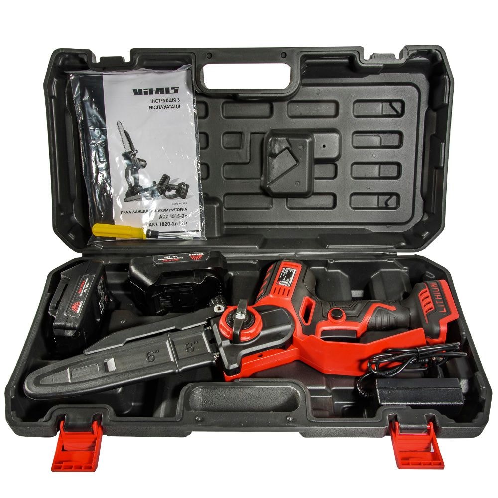 Пила ланцюгова акумуляторна Vitals AKZ 1820-2n Kit+ 223817