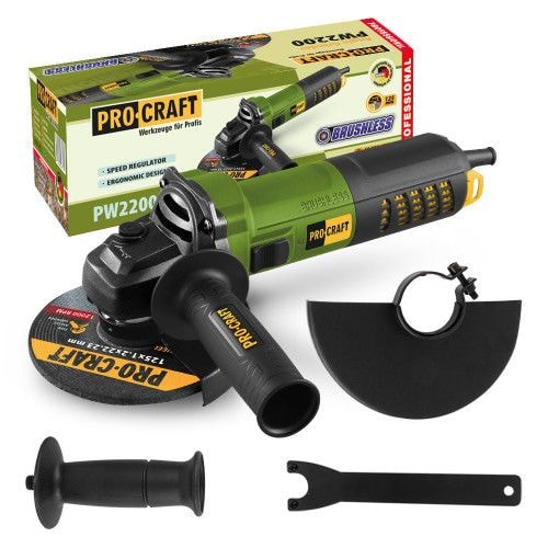 Шліфмашина кутова PRO-CRAFT PW-125/2200 (безщіткова) 022002