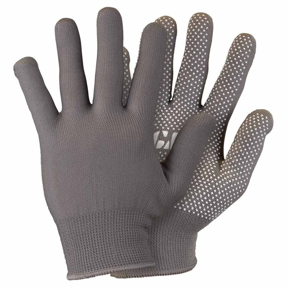 Рукавички трикотажні з точковим ПВХ покриттям р8 Мікроточка (сірі) КРАТНО 12 парам 9442911