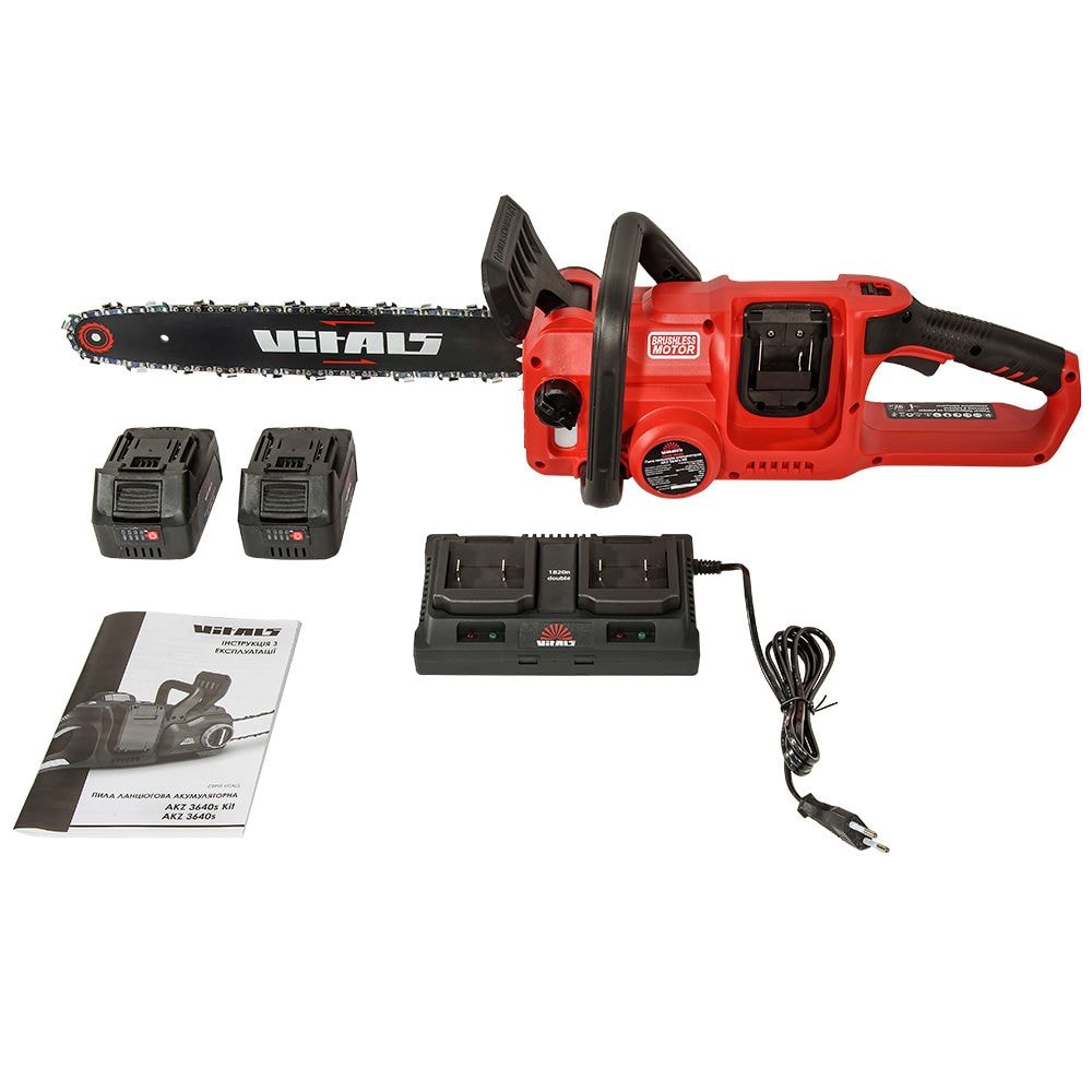 Пила ланцюгова акумуляторна Vitals AKZ 3640s Kit 223813