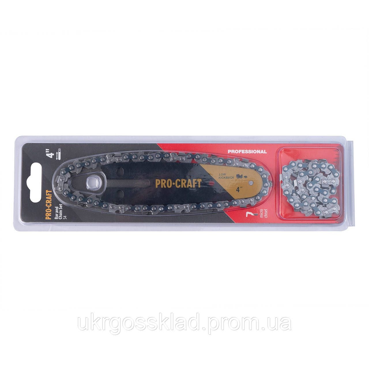 Комплект шини і ланцюгів PROCRAFT S-4 (ланцюгів 2 шт та 1 шина) 9980981