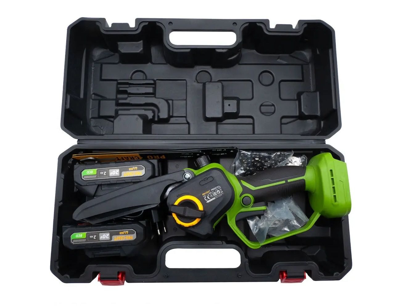 Набір Пила ланцюгова акум.PКA-45 ВМС (з 2 акб та з/п)кейс /Олива ланцюг 200мл. 9981116