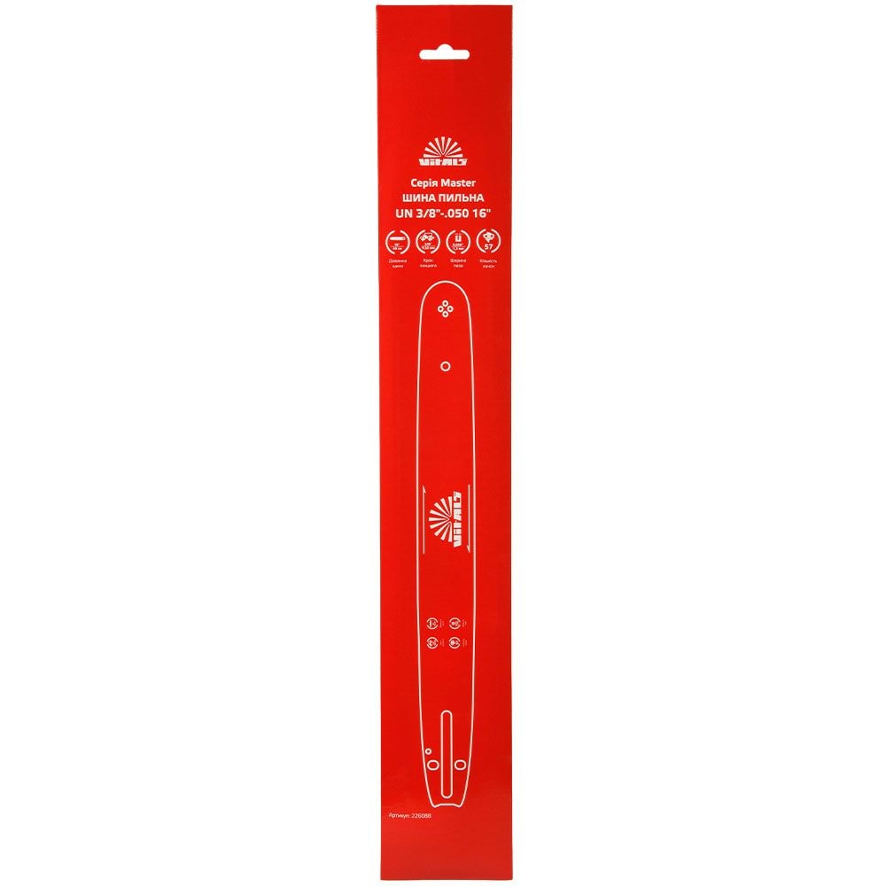 Шина пильна Vitals Master UN 3/8"-.050 16"-57l 226088
