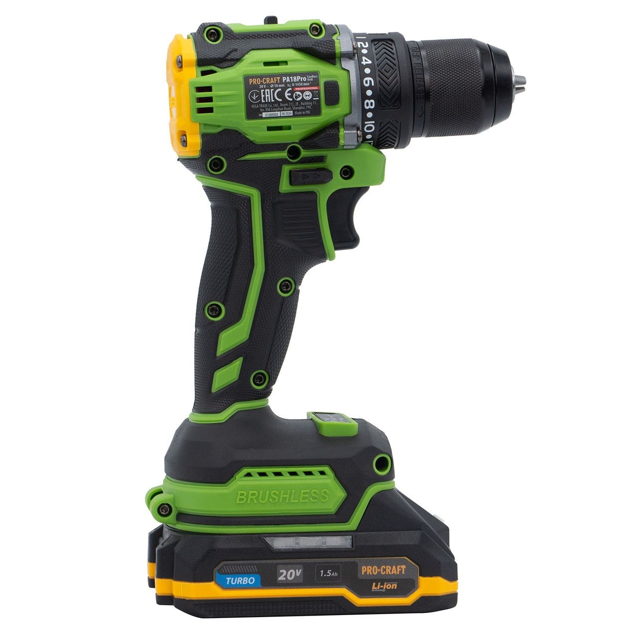 Шурупокрут акум. PRO-CRAFT PA-18 PRO (1 АКБ та зар.пристр.) 001814