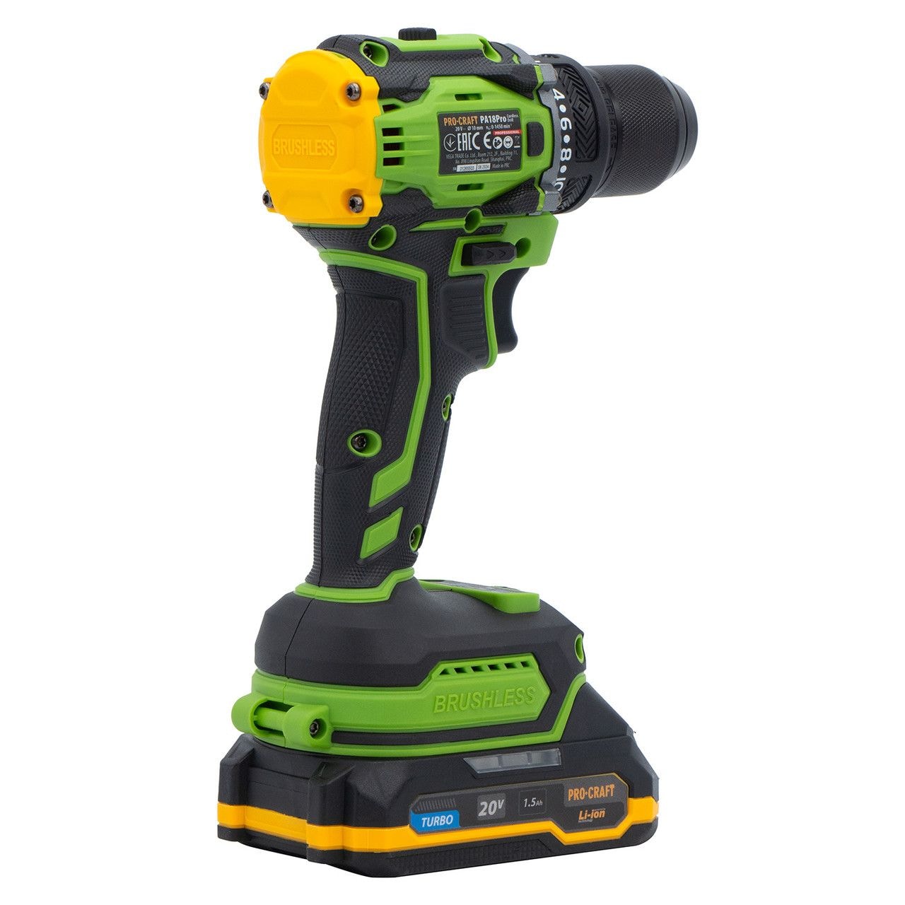 Шурупокрут акум. PRO-CRAFT PA-18 PRO (1 АКБ та зар.пристр.) 001814