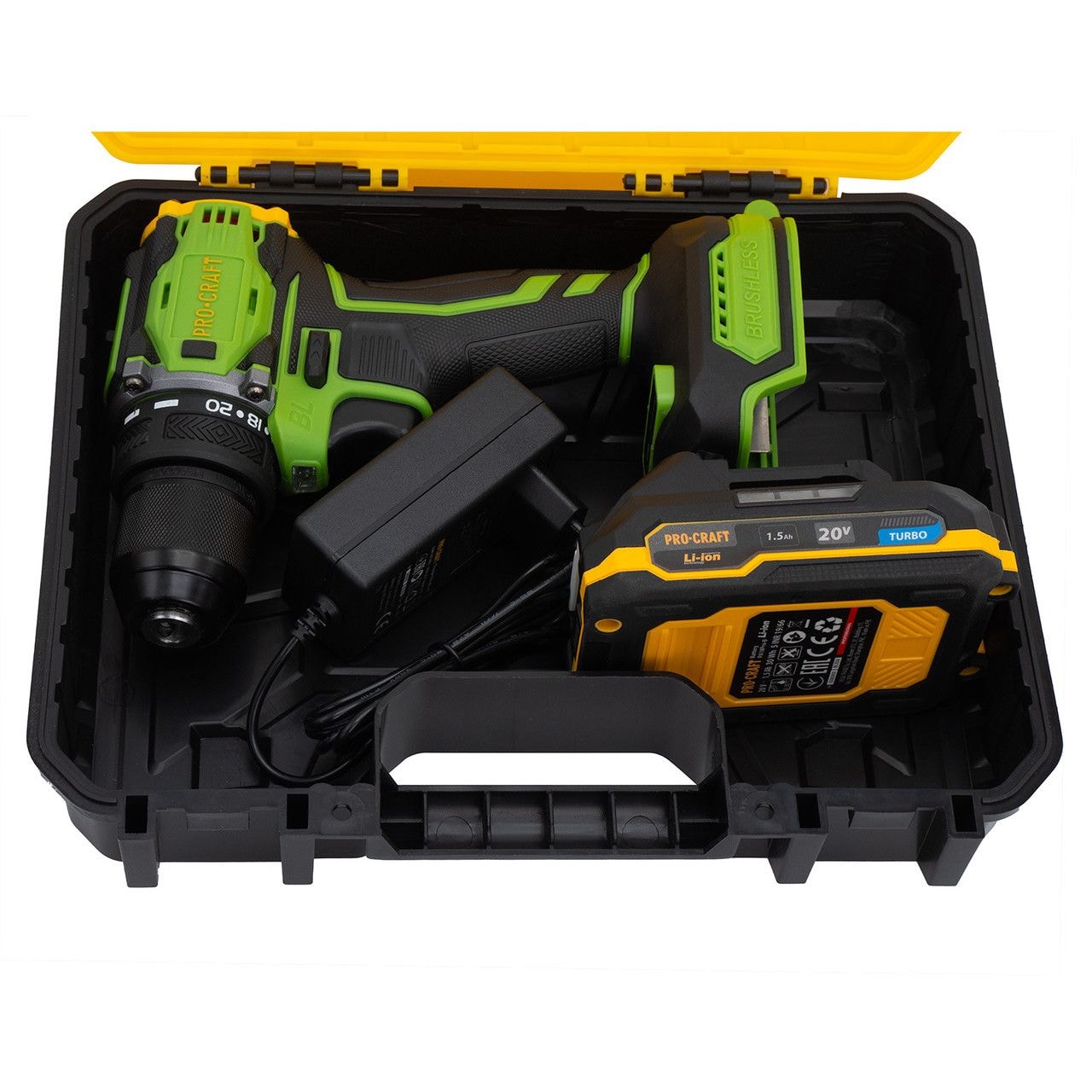 Шурупокрут акум. PRO-CRAFT PA-18 PRO (1 АКБ та зар.пристр.) 001814