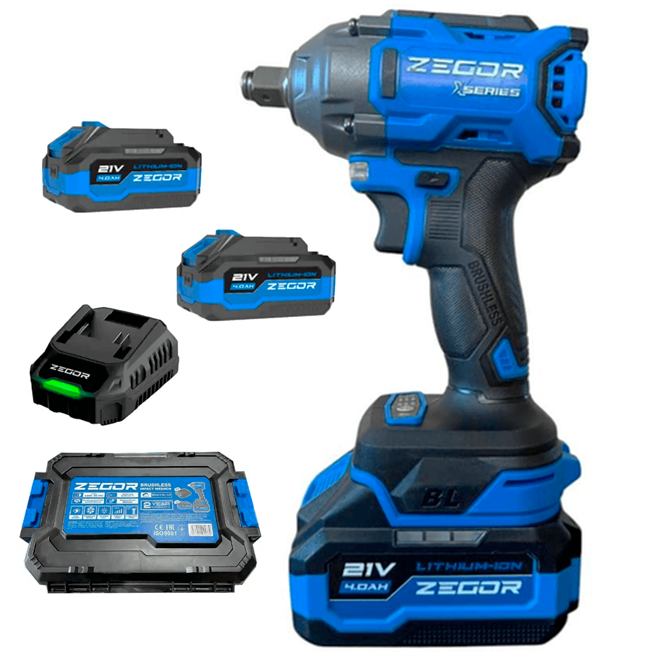 Гайковерт акумуляторний SDAX-21BL-500 (ZEGOR) 4112