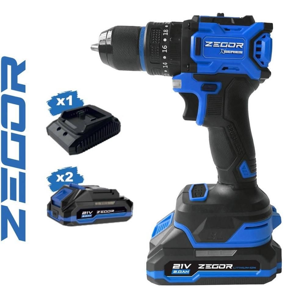 Шуруповерт акумуляторний CDAX-21BLH (ZEGOR) 4111