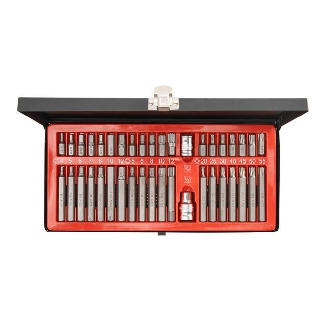 Набір зірок і шестигранників STORM, Cr-V, 40 од. (TORX, HEX, SPLINE) ET-8040