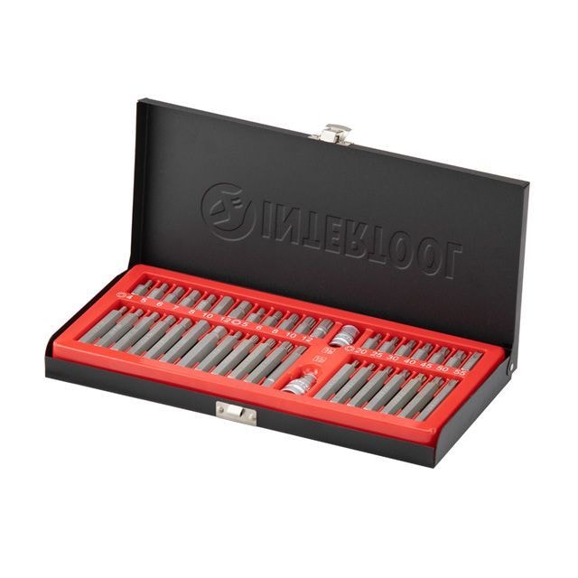 Набір зірок і шестигранників STORM, Cr-V, 40 од. (TORX, HEX, SPLINE) ET-8040