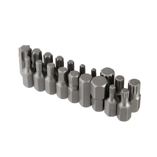 Набір зірок і шестигранників STORM, Cr-V, 40 од. (TORX, HEX, SPLINE) ET-8040