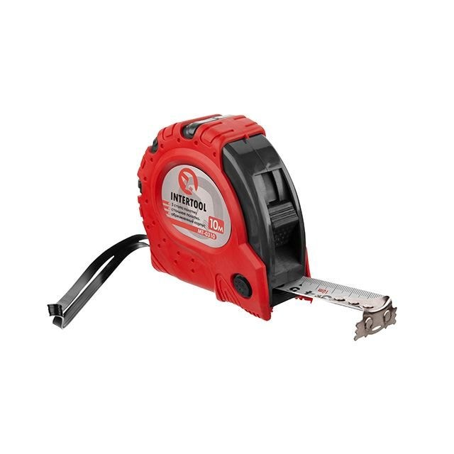 Рулетка з металевим полотном, з фіксатором, 10м, 25 мм, ''Супер Магніт'' МТ-0310
