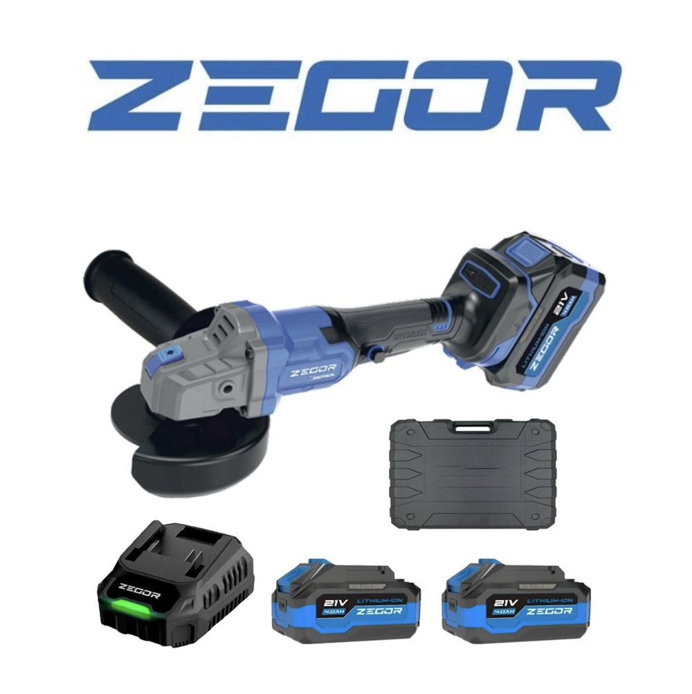 Кутова шліфмашина акумуляторна AGAX-21BL  (ZEGOR) 4113