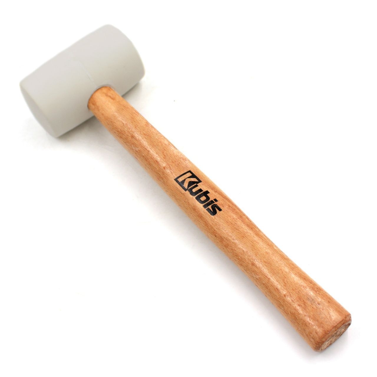 Киянка гумова 340 г, 53 мм, біла гума, дерев'яна ручка 02-02-4334
