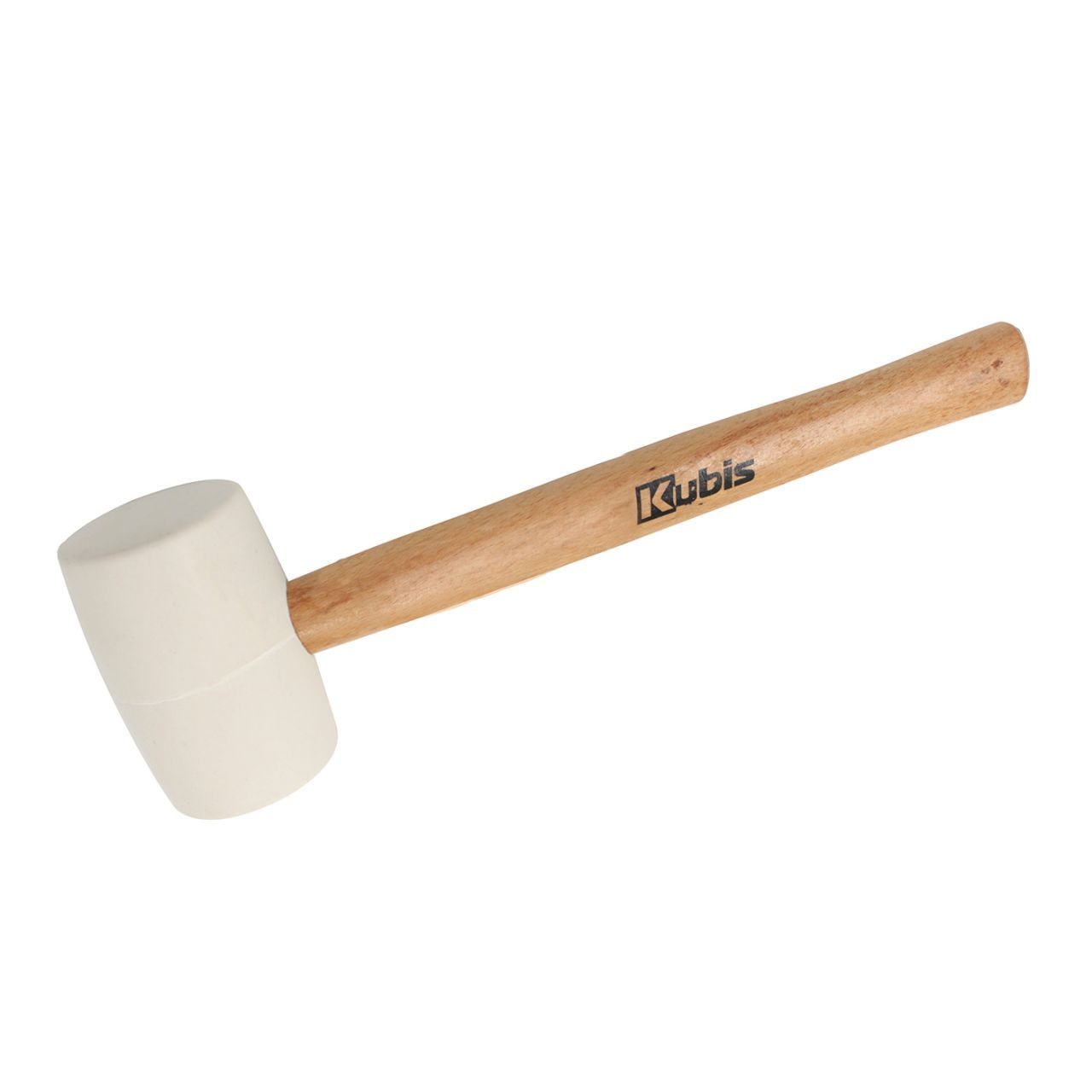 Киянка гумова 340 г, 53 мм, біла гума, дерев'яна ручка 02-02-4334
