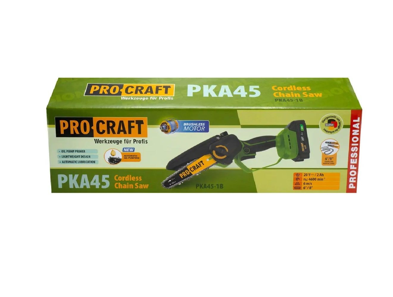 Набір Пила ланцюгова акум. PKA-45 (з акб та зар.прист.) Олива ланцюг 200мл. 9981022