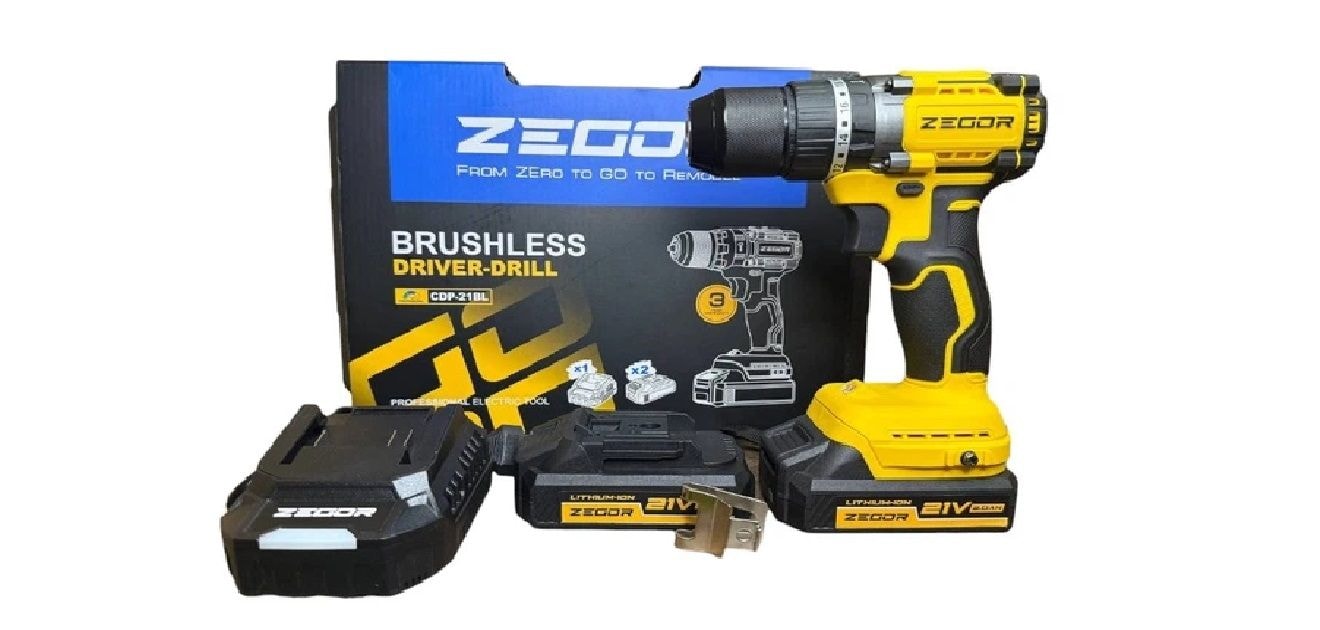 Шуруповерт акумуляторний CDP-21BL (ZEGOR) 3892