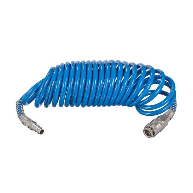 Набір пневмоінструментів 6 од., пістолет для накачування шин, продувальний пістолет, шланг поліуретановий 5м, три наконечники РТ-1500