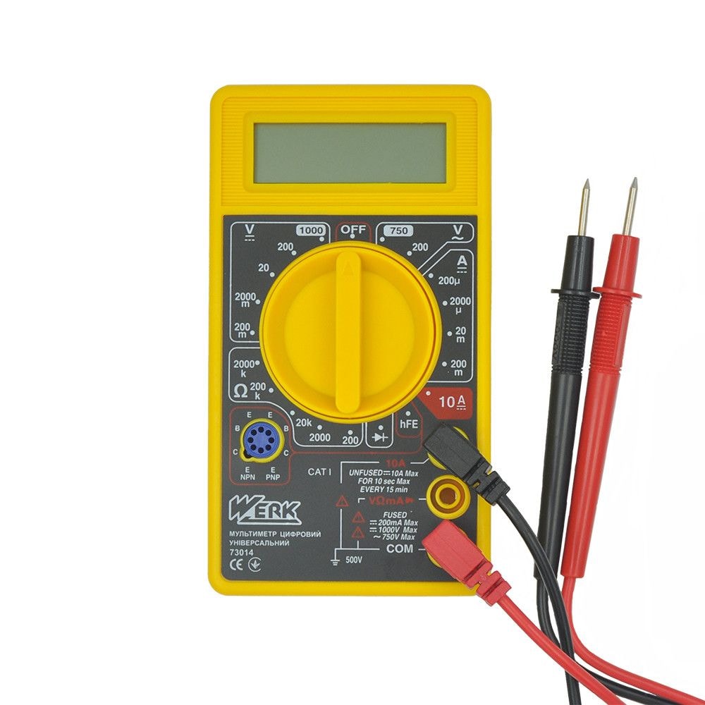 Мультіметр цифровий універсальний WERK 129982
