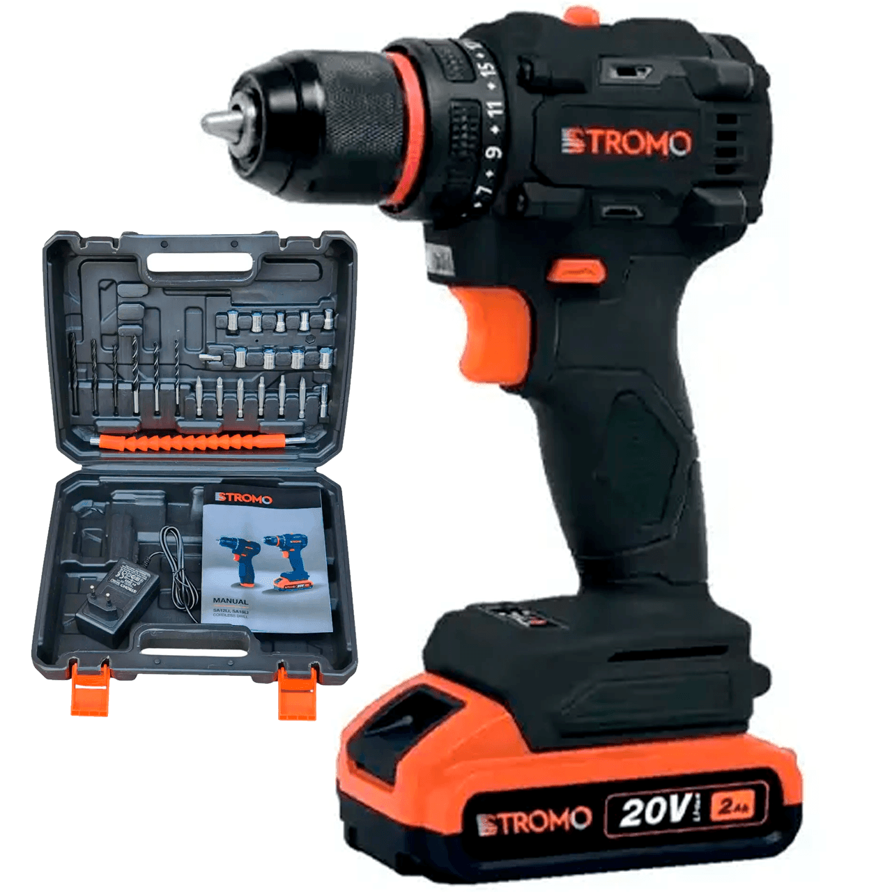 Шурупокрут акум. STROMO SA-18BL DFR (1 АКБ) 300182