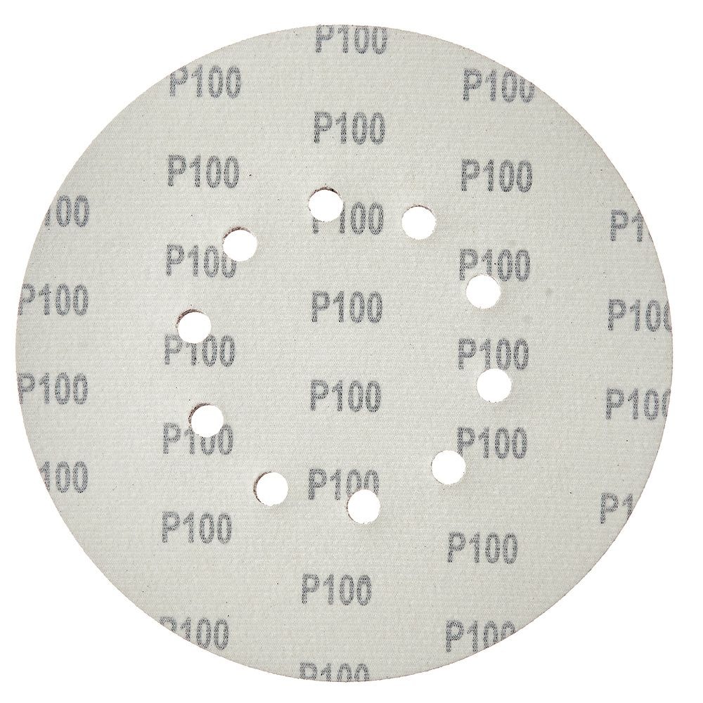 Круг шліфувальний самозачіпний Vitals 225 мм 10 отв з. 100, 5 шт. 195737