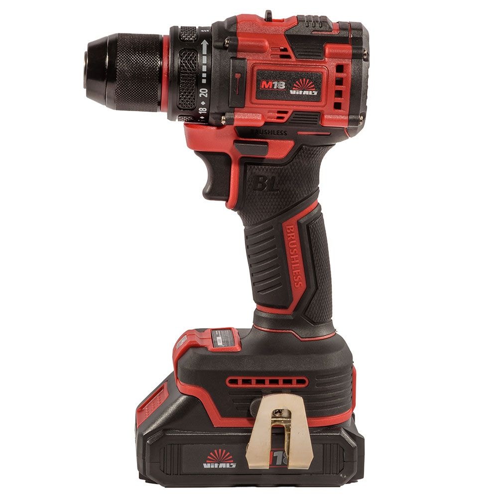 Дриль-шуруповерт акумуляторний Vitals Master AU 1832c BL Kit 235330