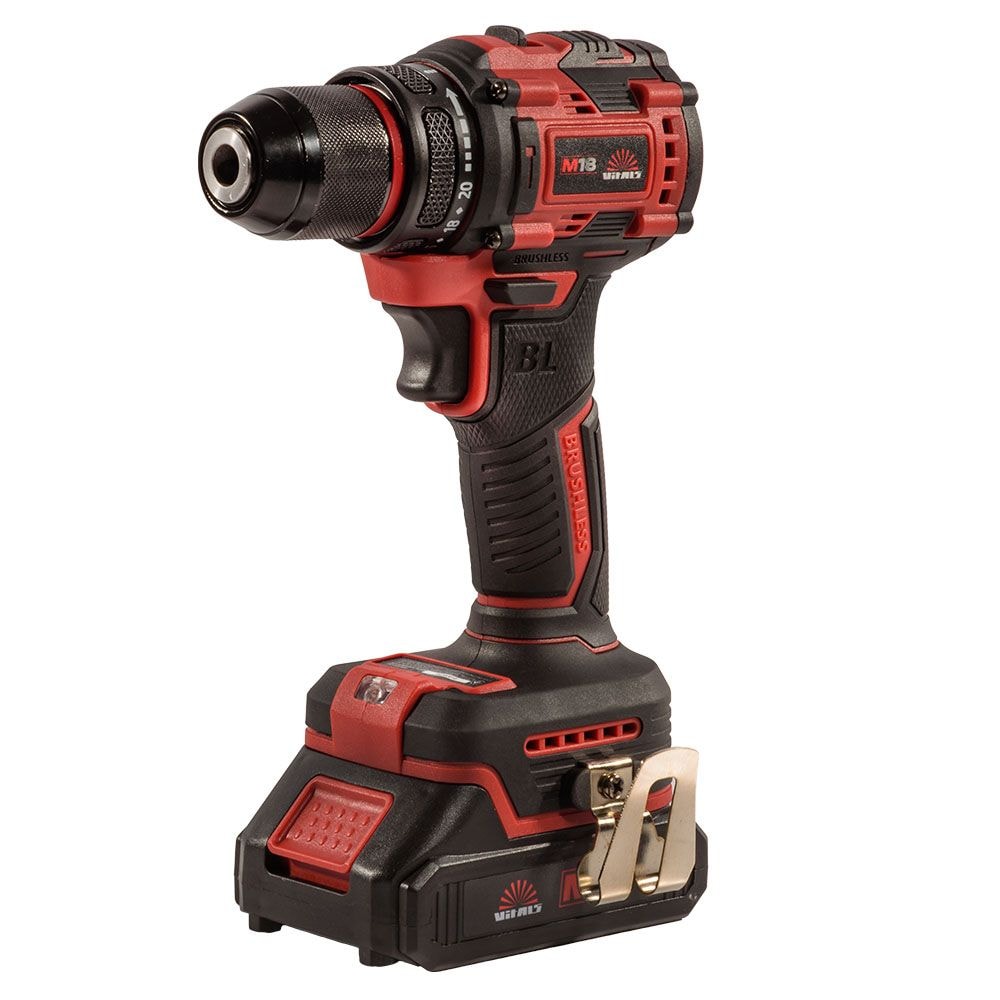 Дриль-шуруповерт акумуляторний Vitals Master AU 1832c BL Kit 235330