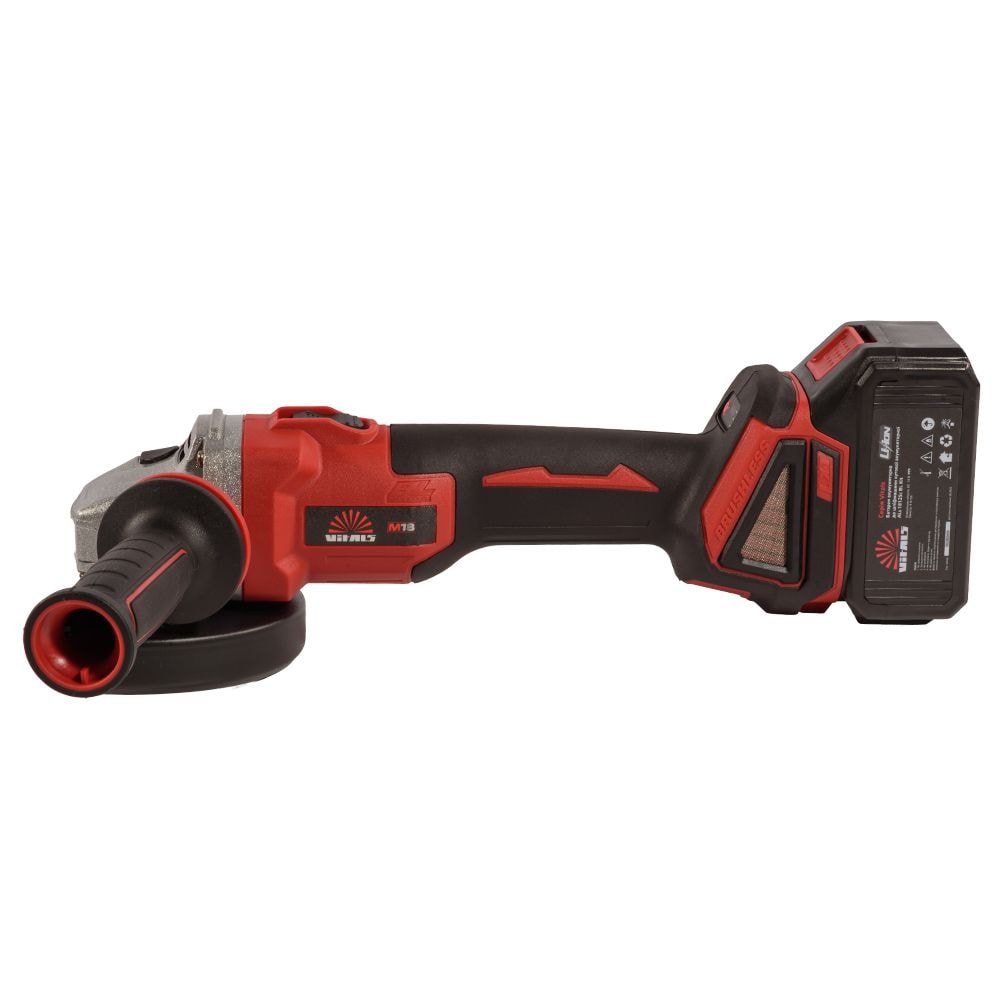 Машина шліфувальна кутова акумуляторна Vitals Master ALs 18125c BL Kit 235327