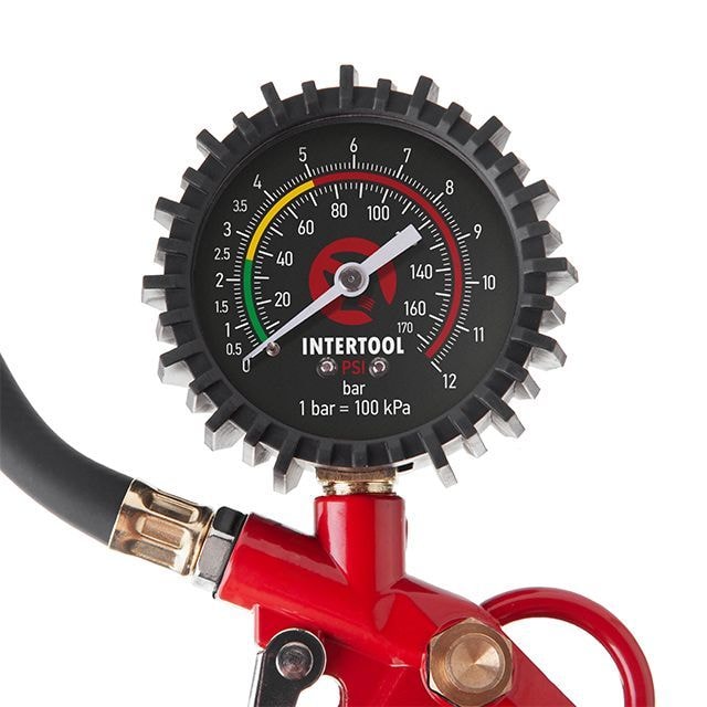 Пістолет для підкачування коліс із 63 мм манометром (блістер) PT-0503