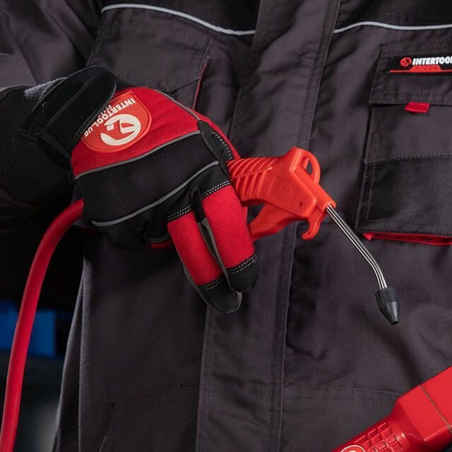 Пістолет продувний, пластиковий, насадка: 100 мм PT-0805