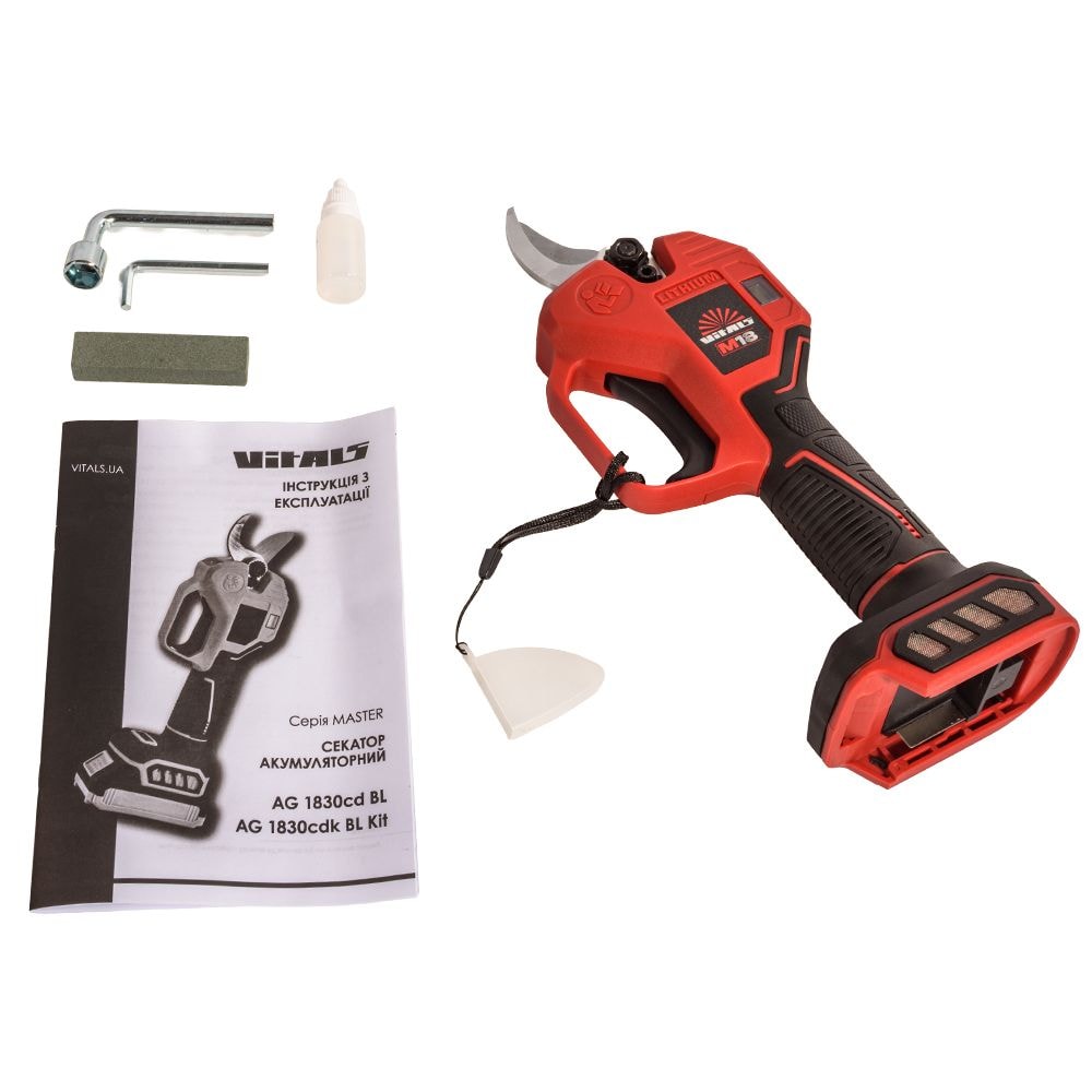 Секатор акумуляторний Vitals Master AG 1830cd BL 235298