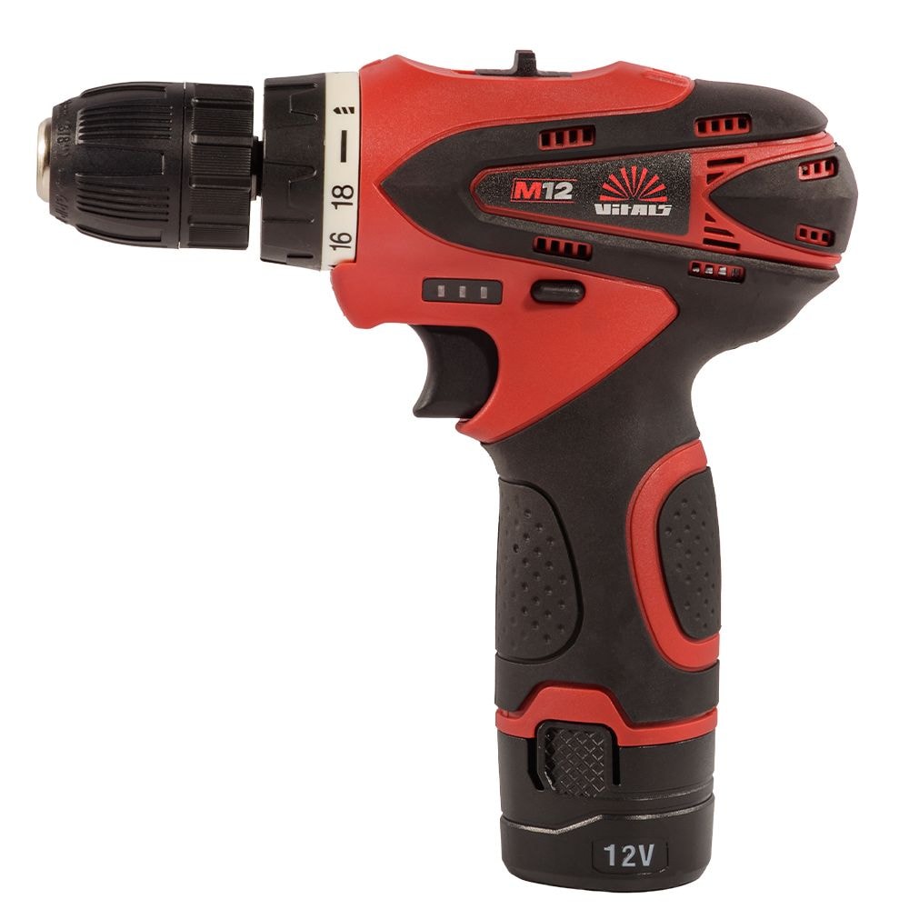 Дриль-шуруповерт акумуляторний Vitals AU 1221c Kit+ 235336