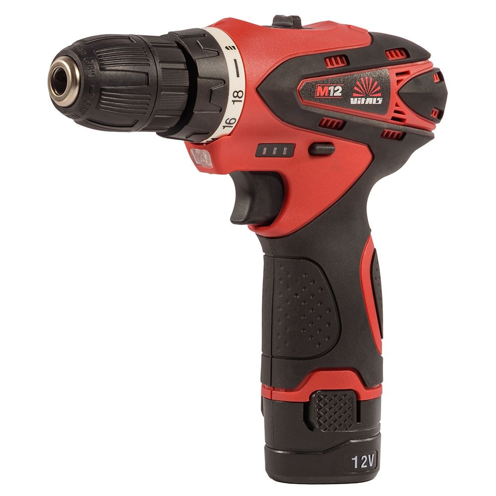 Дриль-шуруповерт акумуляторний Vitals AU 1221c Kit+ 235336