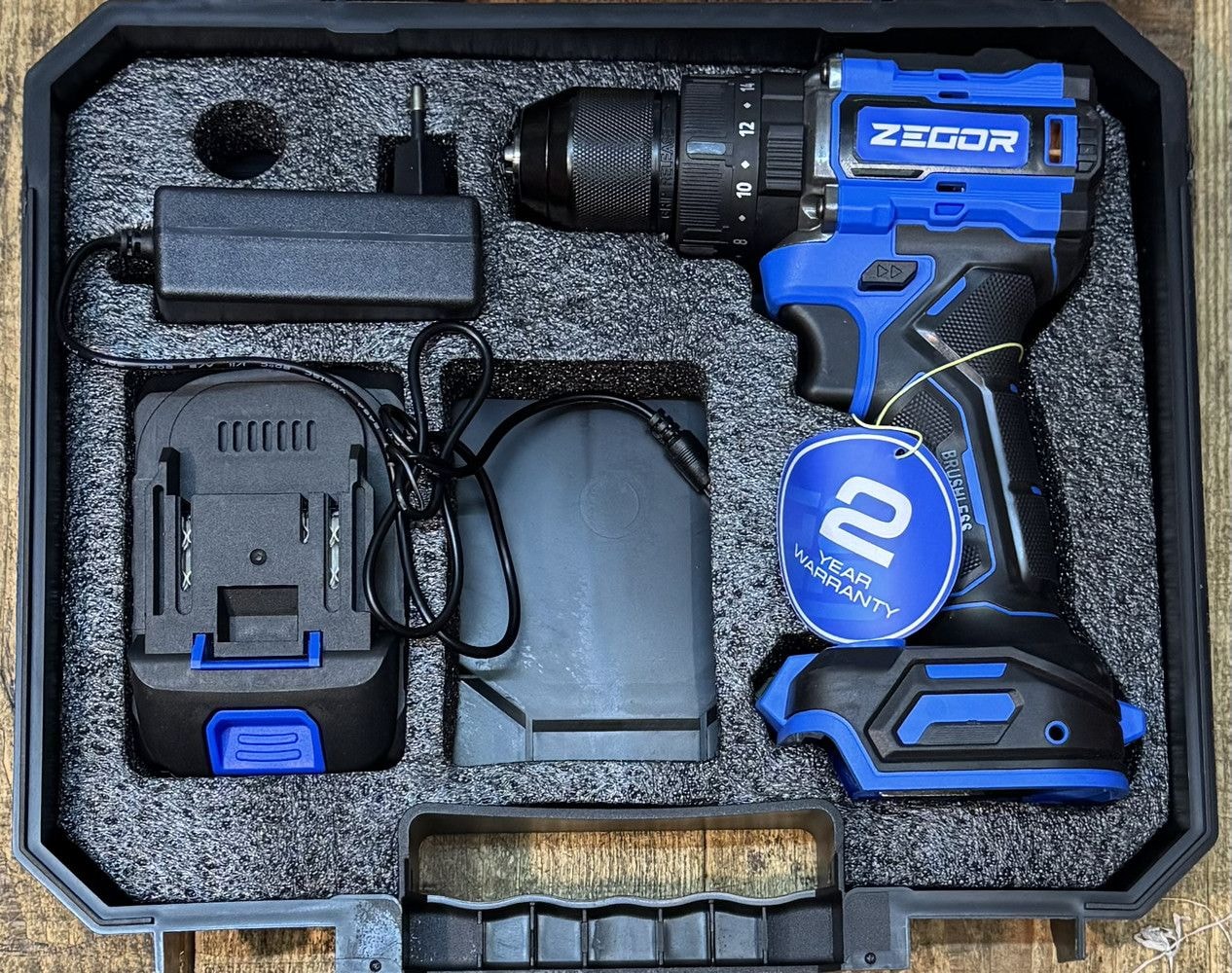 Шуруповерт акумуляторний CDD-21BLH  (ZEGOR) 4296