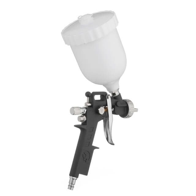 Фарбопульт пневматичний HP, форсунка: 1,5 мм, верхній пластиковий бачок: 600 мл, 3 регулювання, 5 бар PT-0210