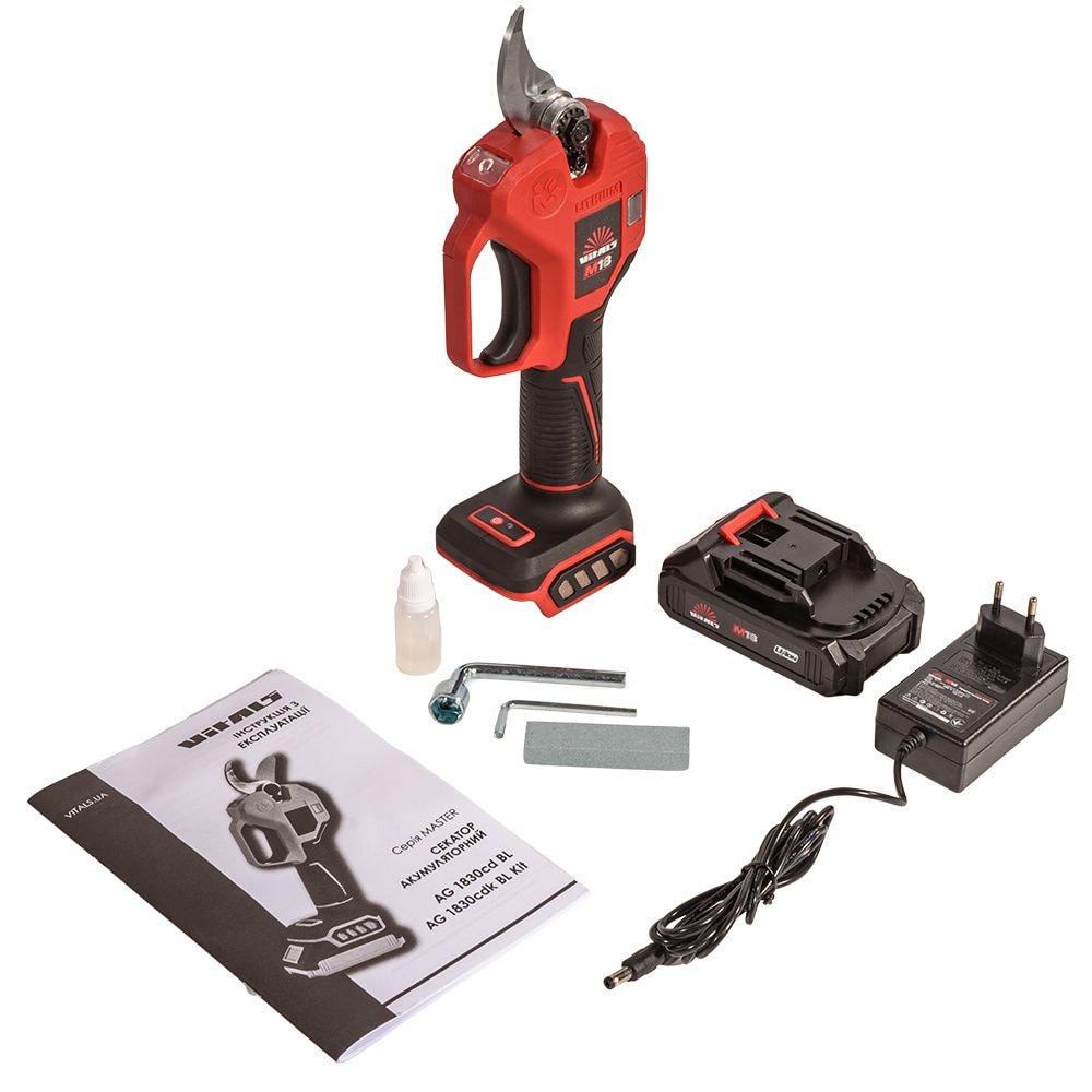 Секатор акумуляторний Vitals Master AG 1830cdk BL Kit 235299