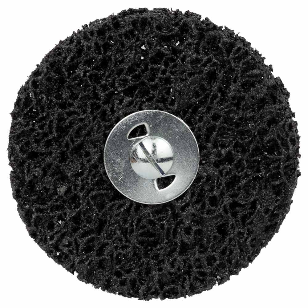 Круг зачисний з нетканого абразиву (корал) O100мм з тримачем чорний мякий 9175281