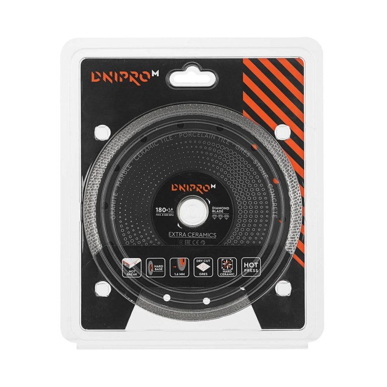 Алмазний диск Dnipro-M 180 25.4 Extra-Ceramics (81923-000)