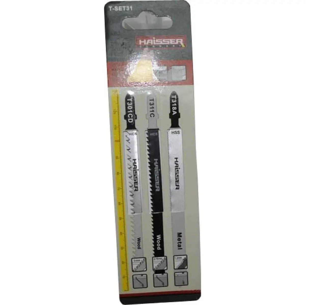 Набір пильних полотен HAISSER 3 шт T-SET31 (T311C,T301CD,T318A) 32344