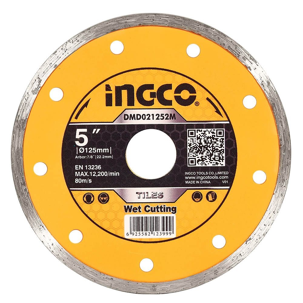 Диск алмазний кераміка 125x5,0x22,2 INGCO