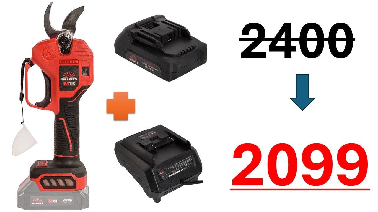 АКЦІЙНИЙ НАБІР Акумуляторного секатора (1830) 9981101